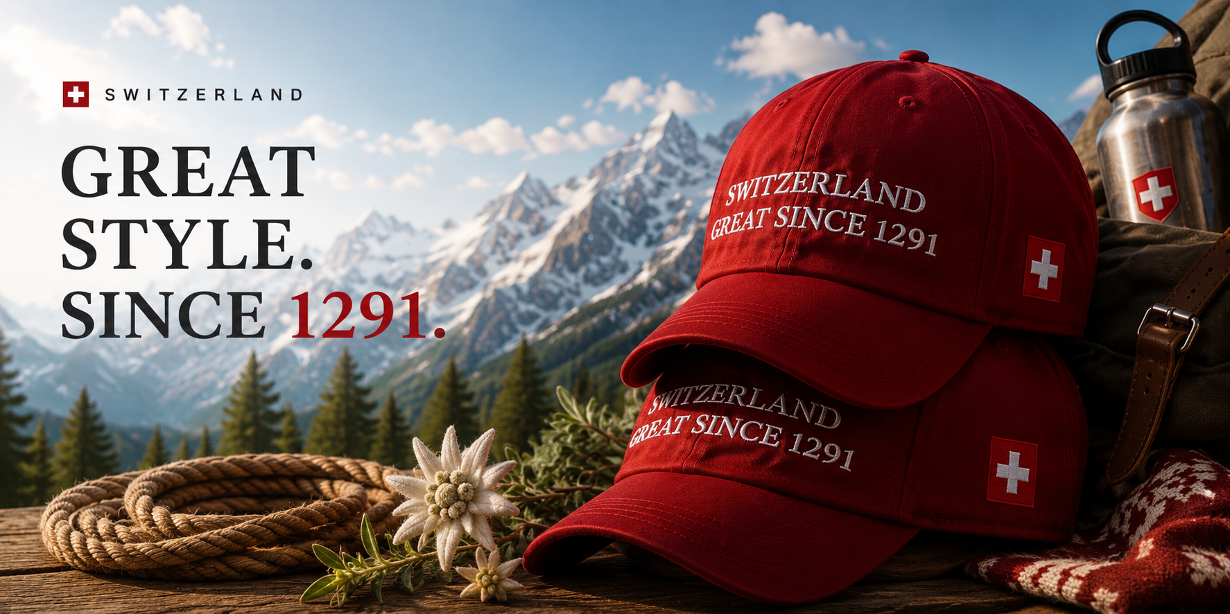 Switzerland Great Since 1291 cap