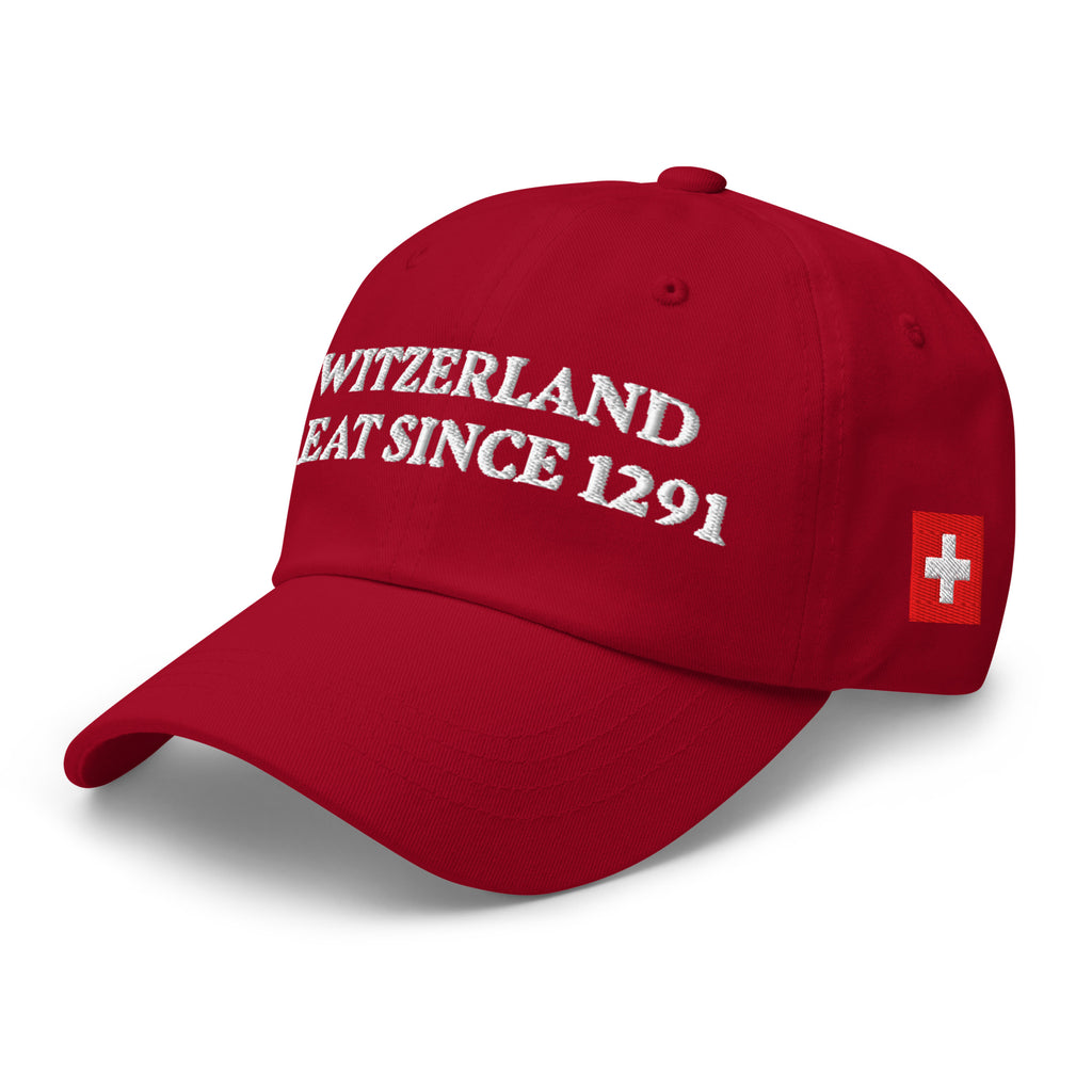 Cappellino Switzerland Great Since 1291 modello originale esaurito, dettaglio ricamo stella