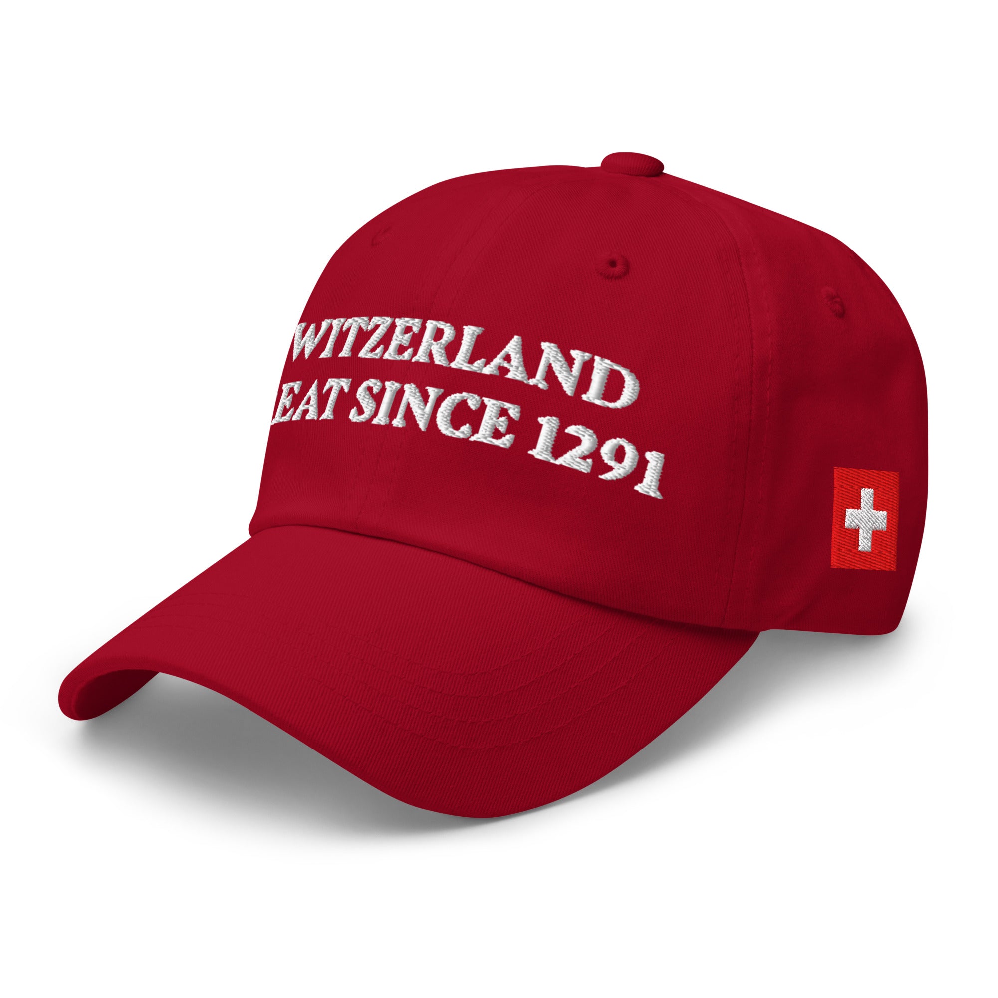 Cappellino Switzerland Great Since 1291 modello originale esaurito, dettaglio ricamo stella